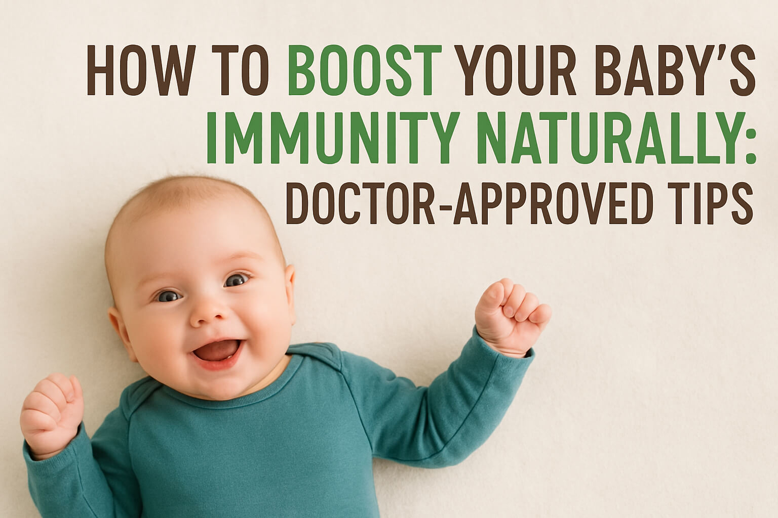 boost baby immunity naturally