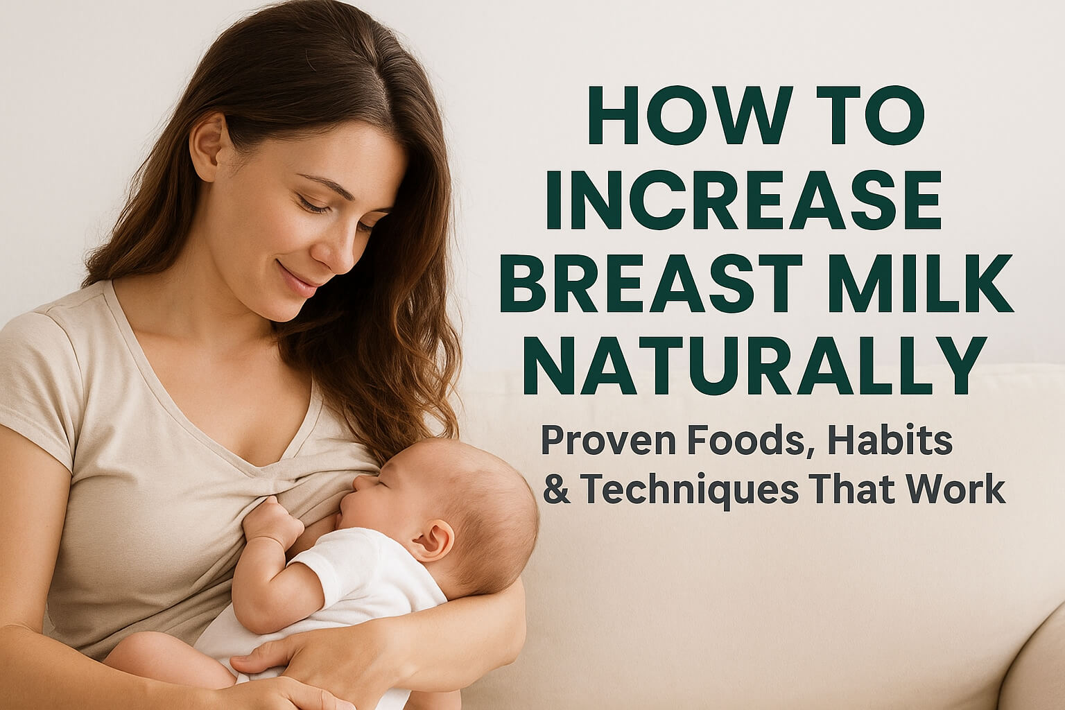 increase breast milk naturally
