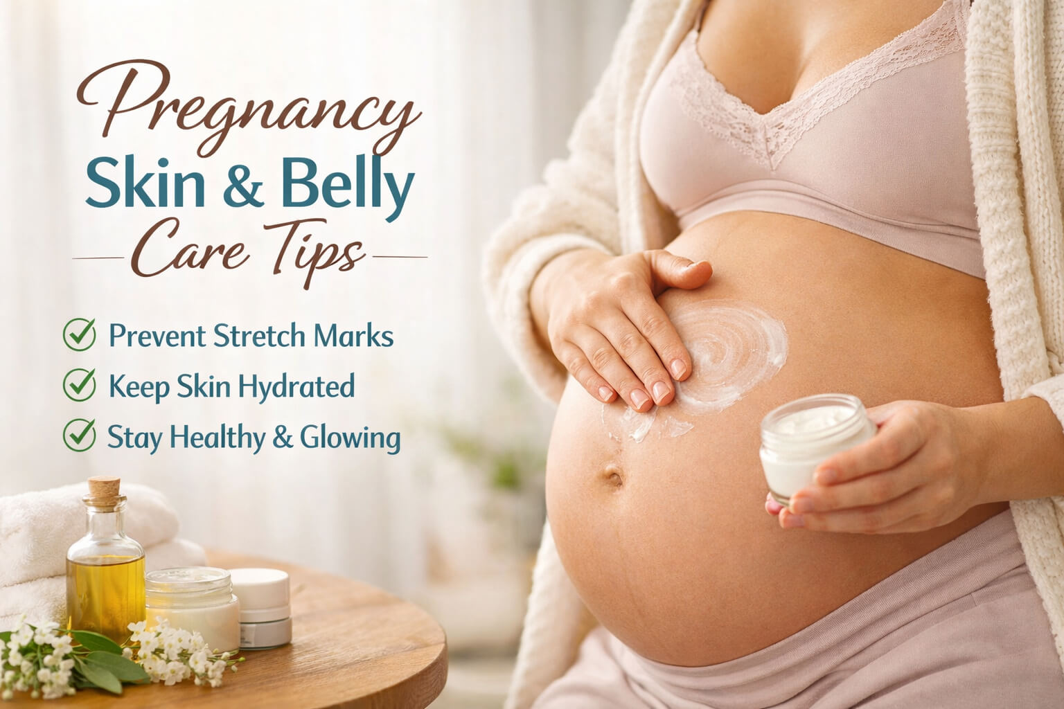 Pregnancy skin and belly care