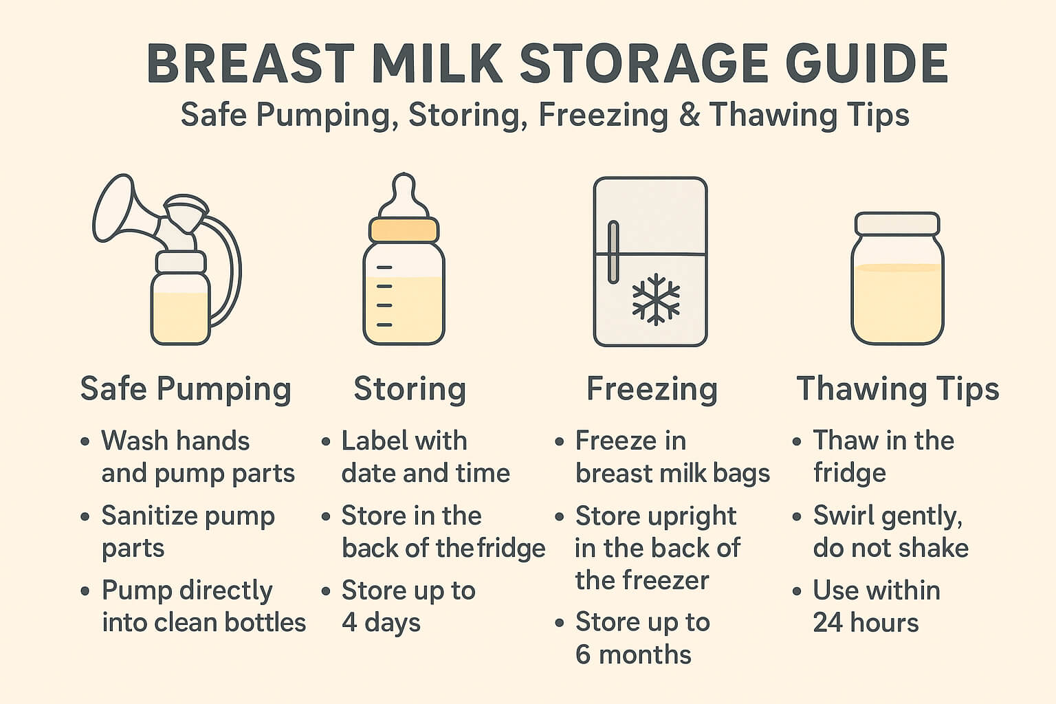 breast milk storage guide